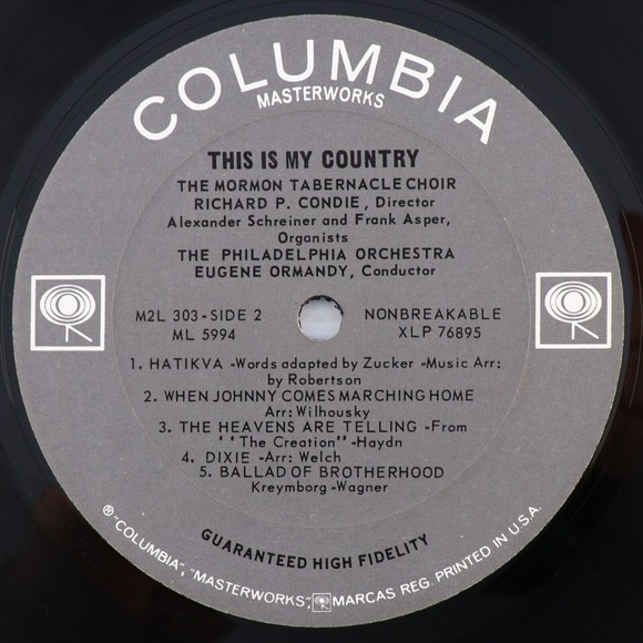 This Is My Country, Mormon Tabernacle Choir/Philadelphia Orchestra 2x LP Record - Picture 14 of 16